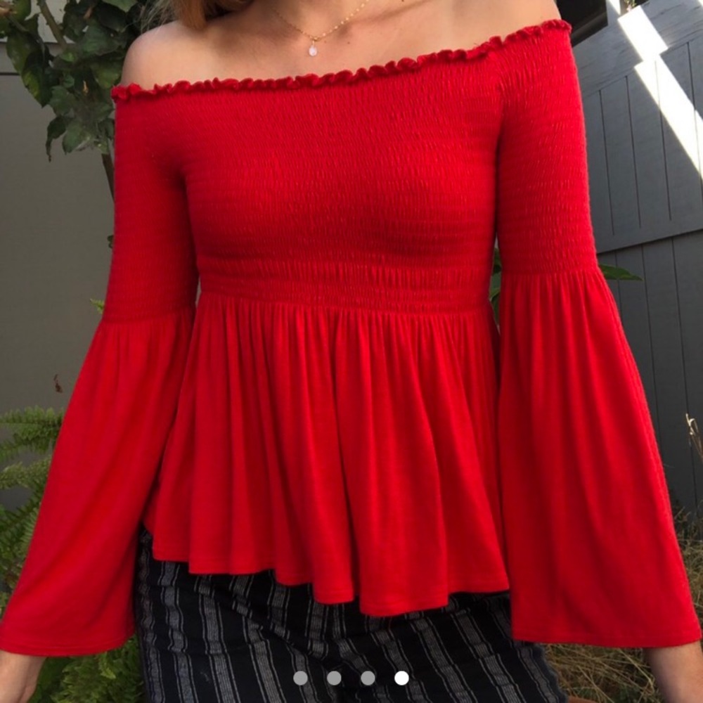 Red Renaissance Blouse